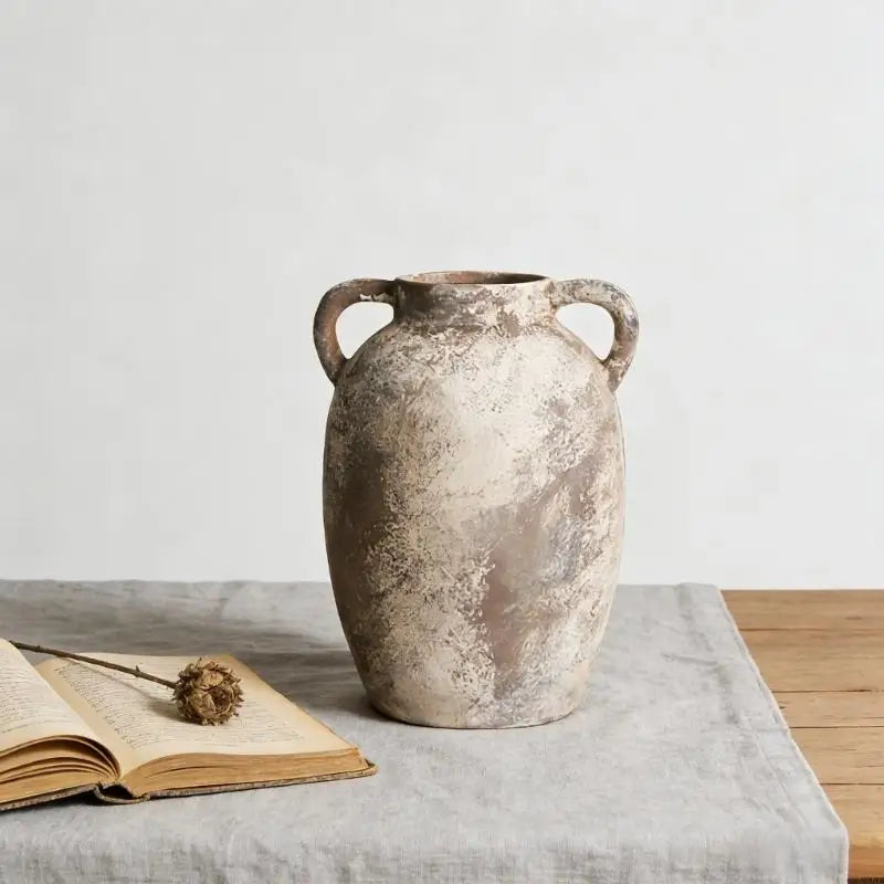 Vases en céramique, vases rustiques, poterie décorative, vases en terre cuite, décoration intérieure, centres de table de mariage, KXRE