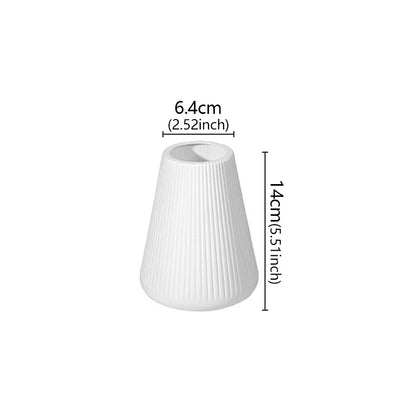 Vase nordique élégant en plastique résistant, ornement pour compositions florales, décoration de salon, art floral créatif