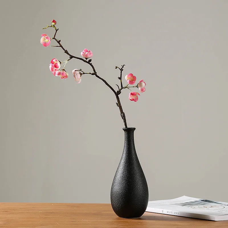 1 vase/pot de fleurs en céramique blanche de style nordique, accessoire de décoration pour la maison, le bureau ou le salon. 2 pièces