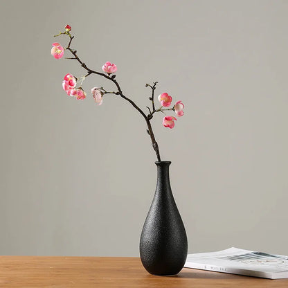 1 vase/pot de fleurs en céramique blanche de style nordique, accessoire de décoration pour la maison, le bureau ou le salon. 2 pièces