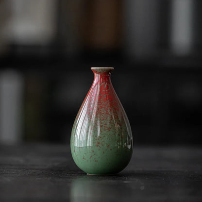 Vase en céramique décoratif pour fleurs, style rétro, pour fleurs et herbes, intérieur salon, table à manger, bureau, décoration intérieure