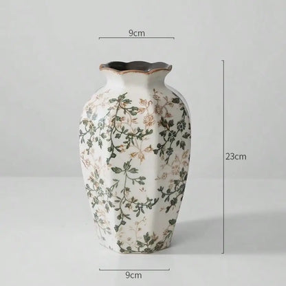Vase en céramique craquelée, composition florale hydratante, cadeau de fleurs séchées, bleu antique, décoration zen, centre de table