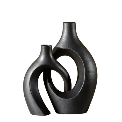 Vase décoratif de luxe en céramique CAPIRON m, grand format (21 cm), style nordique, idéal pour décorer votre intérieur, votre salon ou votre table.