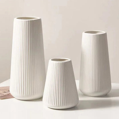Vase nordique élégant en plastique résistant, ornement pour compositions florales, décoration de salon, art floral créatif
