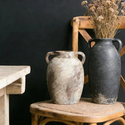 Vases en céramique, vases rustiques, poterie décorative, vases en terre cuite, décoration intérieure, centres de table de mariage, KXRE