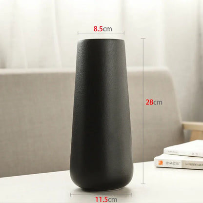 1 vase/pot de fleurs en céramique blanche de style nordique, accessoire de décoration pour la maison, le bureau ou le salon. 2 pièces