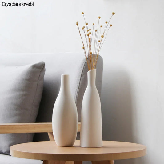Pot de fleurs en céramique blanche végétarienne, vase artistique, décoration intérieure, artisanat, cadeau de mariage, style nordique, ornement de table ou de chambre