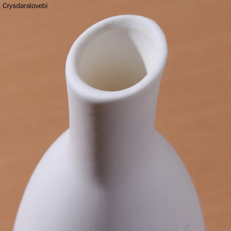 Pot de fleurs en céramique blanche végétarienne, vase artistique, décoration intérieure, artisanat, cadeau de mariage, style nordique, ornement de table ou de chambre