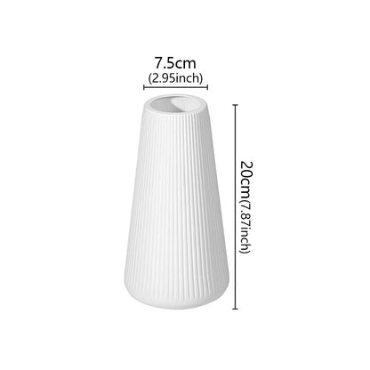 Vase nordique élégant en plastique résistant, ornement pour compositions florales, décoration de salon, art floral créatif