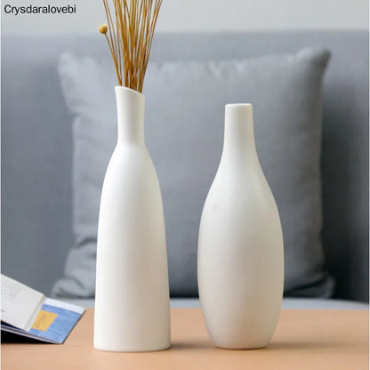 Pot de fleurs en céramique blanche végétarienne, vase artistique, décoration intérieure, artisanat, cadeau de mariage, style nordique, ornement de table ou de chambre