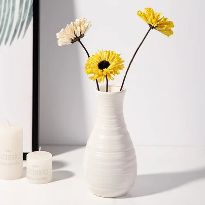 1 vase nordique en plastique, petit pot de fleurs frais simple, bouteille de rangement pour fleurs, décoration moderne pour salon et maison.