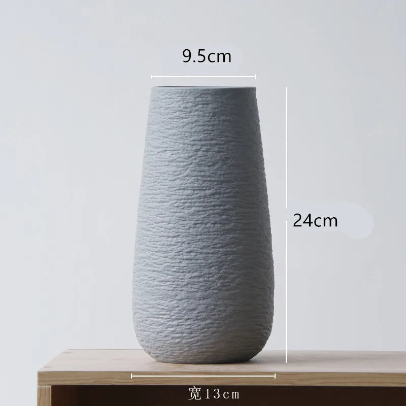 1 vase/pot de fleurs en céramique blanche de style nordique, accessoire de décoration pour la maison, le bureau ou le salon. 2 pièces